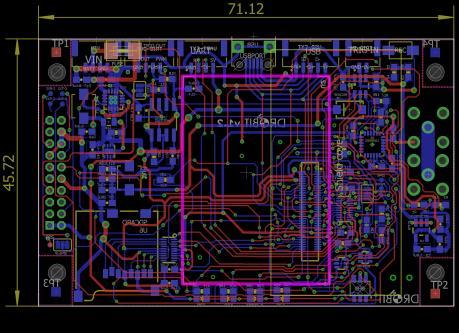 Physical Board Size 71.1mm x 45.