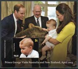 00 1218-19 75 -$1 Prince George Visits Australia & New Zealand 75 Strip of 3, $1 Pair (5)... 14.50 11.