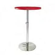 BAR TABLE W/ HYDRAULIC BASE - RED red