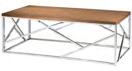 COCKTAIL TABLE wood/chrome 820251