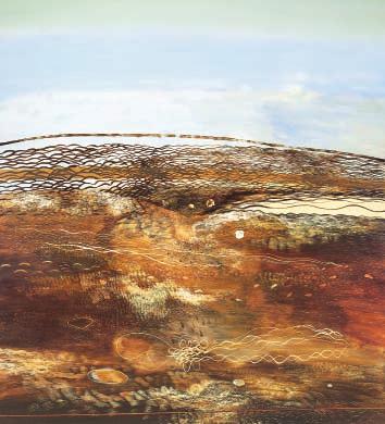 IV, 2004. Oil on canvas, 152 x 137cm. COURTESY: TIM OLSEN GALLERY, SYDNEY. subject gains any real political momentum. Water conservation is ever present in non-metropolitan Australia.