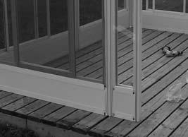 Be sure that this side panel is edge to edge with the large panel and be sure that the polymer window is outwards.