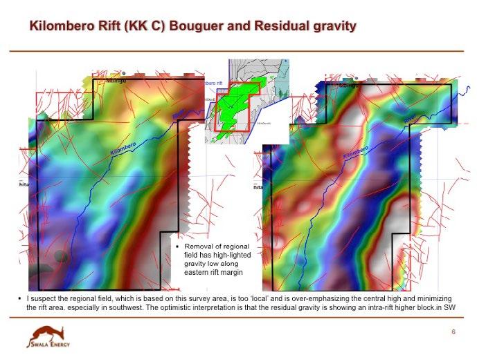 areas identified 2013: Completed 570km 2D seismic over the three Kilosa-Kilombero