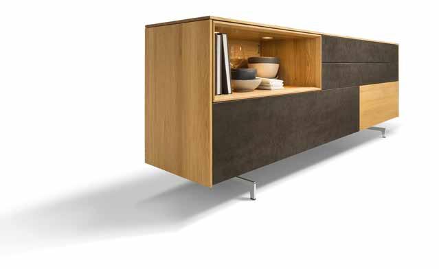 28 filigno filigno 29 filigno The top board and side walls made of only 12 mm-thin solid wood panels in a