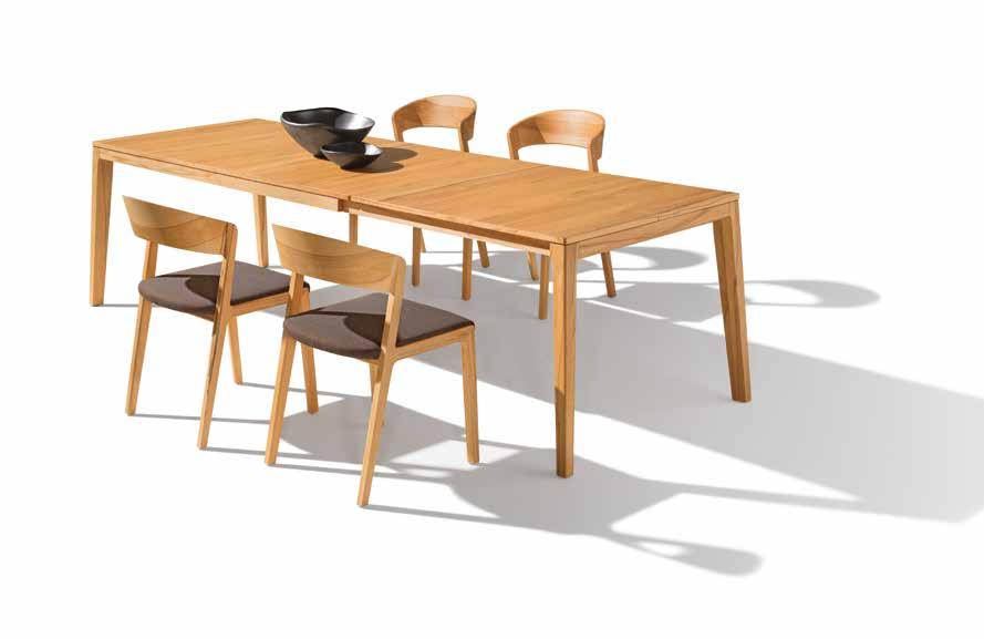 its impressive span. fig.: mylon extendable table, 175 90 + 100 cm, wood type beech heartwood mylon wooden chair, wood type beech heartwood, Canvas 764 fabric (fig.
