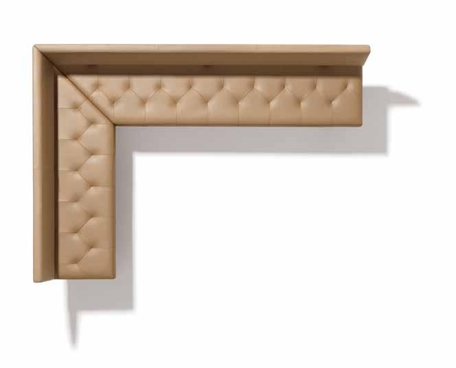 : yps table, 180 110 cm, wood type walnut yps corner bench, 249 cm, wood type walnut, sludge brown leather yps Our yps extendable