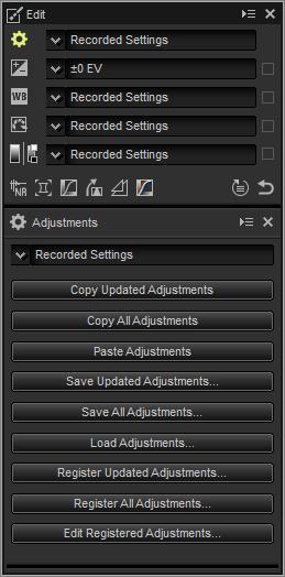 Copying Adjustments The Adjustment Manager Tool The adjustment manager can be used to apply multiple adjustments simultaneously.