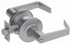 00 3500 Series Standard Duty, Commercial Grade 2 Removable Thru-Bolt Mounting (Lever only) 3 3 /8" Rose Diameter (Lever) 3" Rose Diameter (Knob) Cylindical Lock, 6 Pin "C" Keyway ANSI Strike Apollo