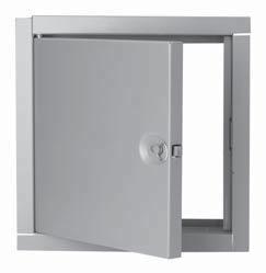 00 FR Series Fire Rated Access Doors 90 Minute Rated for Walls - UL RTL - Recessed Thumb Latch standard 16 Gauge galvannealed Steel, Primed Concealed Hinge Door has Heavy Duty Spring to assure