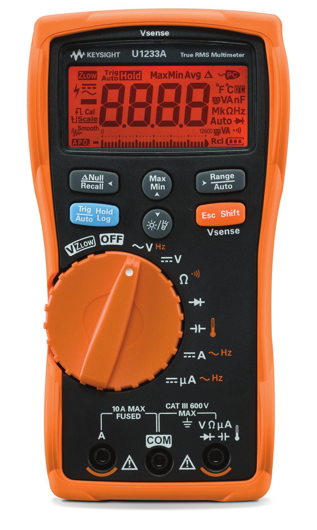 04 Keysight U1230 Series Handheld Digital Multimeters (DMMs) - Data Sheet Take a Closer Look Flashing light and audible beep during presence of voltage 1 Bar