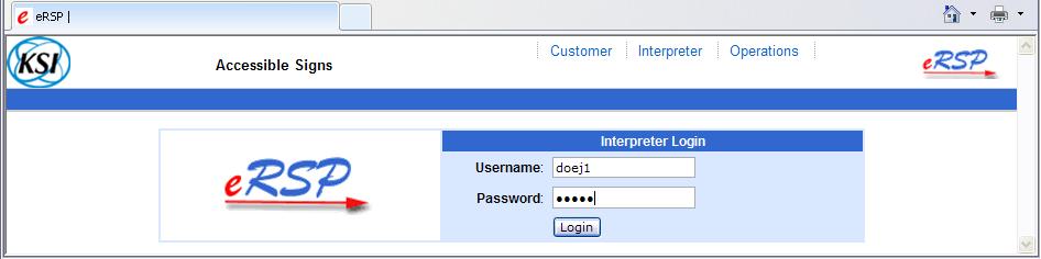 Username: Password: You must use Internet Explorer to access the site.