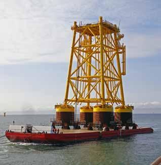 founded on suction piles installed worldwide Approval of German BSH Successful