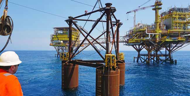 PEMEX Bridge Support Structure Jackets with suction pile foundations Nuvoil Year completed 2016 Sonda de Campeche, Gulf of Mexico SPT achievements Installation suction pile