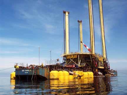 75m length Topsides weight of 700t Substructure including suction pile weight 1,200t Loose to very dense sands 30m +