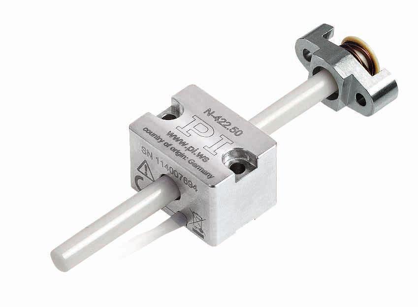 N-422 Linear Actuator with Q-Motion Piezo Motor Inexpensive and Easy-to-Integrate OEM Actuator n OEM actuator without position sensor n Easy integration: Two mounting versions n Silent: Operating