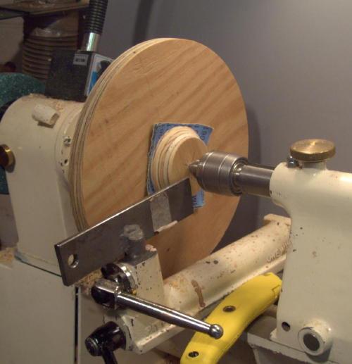 If you rough turn green bowls by mounting them on a chuck, you can use the drive plate to return the recess round. Just pin the bowl against the Bowl Drive Plate with your tailstock and true the rim.