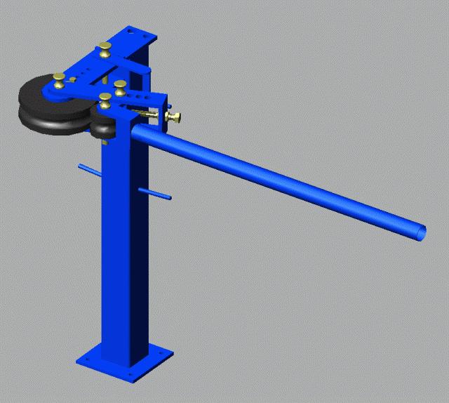 No.2 Tube Bender Construction. This bender is capable of bending structural tube of the following diameters: Ø31.8mm (1¼"), Ø38.1mm (1½"), Ø44.45mm (1 ¾") and Ø50.08mm (2").