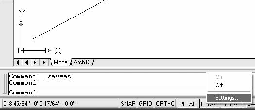 Residential Design using AutoCAD 2007 existing line. When the cursor is near the end of the line, you will see the Endpoint symbol show up.