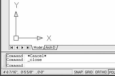 Crash Course Introduction (the Basics) The Line Command: You will now study the Line command. 1. Open AutoCAD. 2. Close the empty drawing automatically opened by AutoCAD.