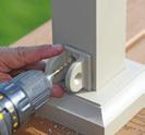 #3: Insert cut rails into Bracket Cups and Backer
