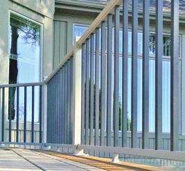 Ultra Max Railing in 2-rail confi guration in Textured Khaki Our easy-to-build railing kits provide safety and high quality at a more reasonable price.