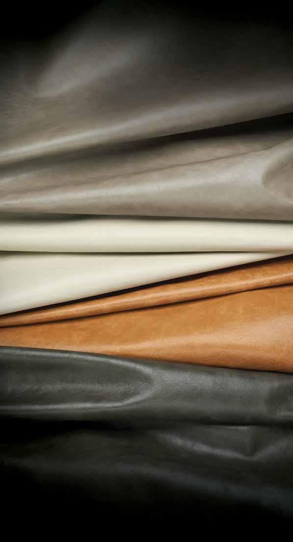 Types of Leather Enhanced Grain Enhanced grain leather is made from the desirable uppermost layer of the hide.