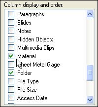 You can also customize the column order.
