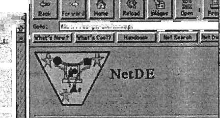 NetDE provides a domain-specific construction mechanism (the palette and the worksheet). and allows the specification of design constraints and goals.