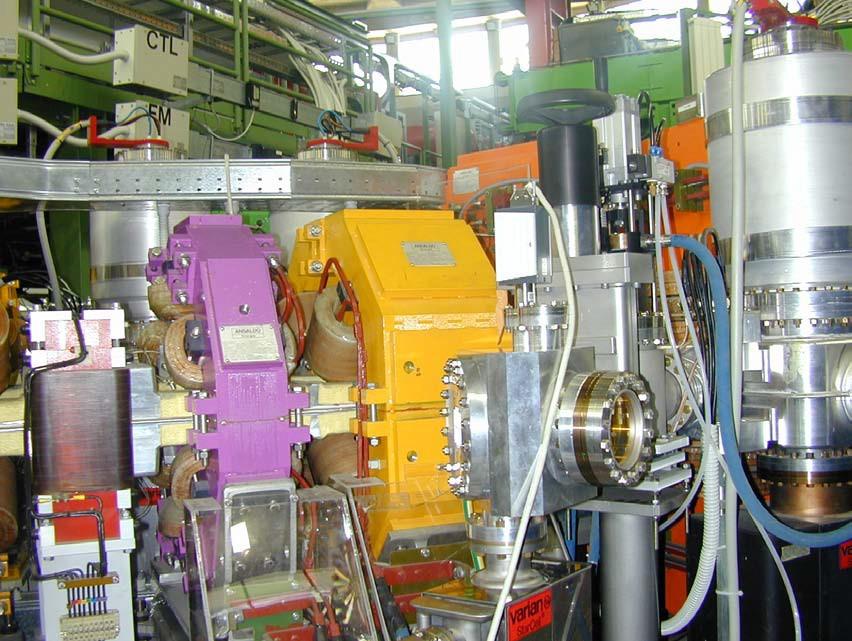 The 3+L beamline with HV (High Vacuum) chamber before