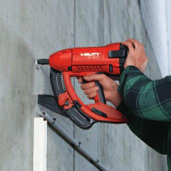 Contact pressure safety A Hilti tool is made ready for firing by compressing it against the work surface. This requires a force of at least 50 N [11.2 pounds].