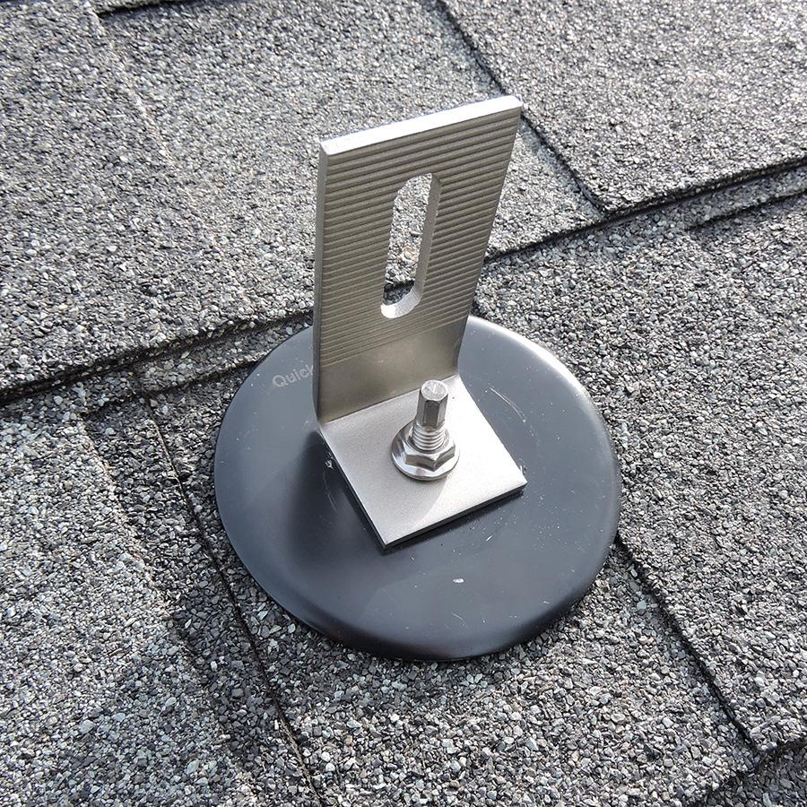 U-Foot products. 17664 4 Microflashing Low Profile Our QuickBOLT with Microflashing is the future of Asphalt Shingle Roof solar mounting.