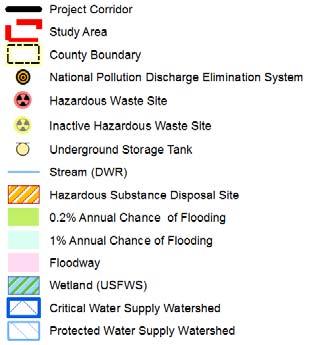 Existing Conditions Environmental Features Hydrology and Hazardous Materials
