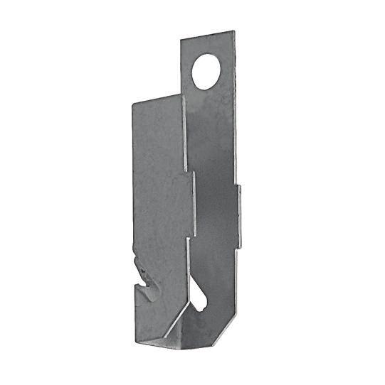 constructions without welding or drilling. With fixing hole (Ø 6,5 mm) to fix S-hook, bolt/nut, etc. Material: Spring steel (type CS70). Surface treatment: DELTA -TONE 9000 (500 hours).