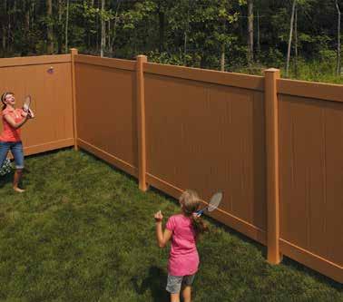 CertaGrain adds a distinctive look that sets it apart from other fences.