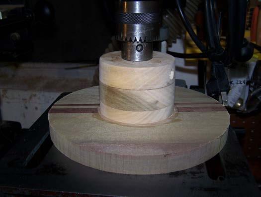 drill chuck. support it. Test your blank for trueness both round and flat, and if needed, true up the edges.