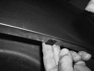 12 Inside edge of fender lip Center a supplied Tab (MT1-0002) over the six remaining marks made in Step 7,