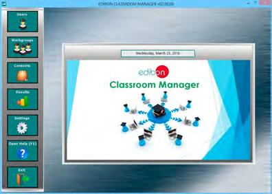 Instructor Software (EDIBON Classroom Manager -ECM-SOF) totally integrated with the Student Software (EDIBON Student Labsoft -ESL- SOF).