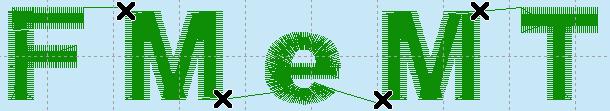Nearest Point is recommended for faster stitchout of small fonts, where connection stitches will be left untrimmed.
