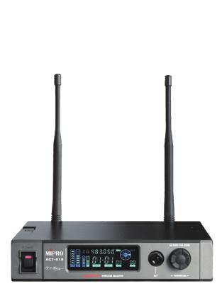 MIPRO started the digitalization of wireless microphone systems in 2006, and the transmission quality almost met the original
