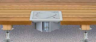 SIMON K45 Installation systems flush mount in the floor Direct snap fit Airports Shopping Conference Hotels