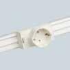 RAL 9010 FINISH /8 Painted aluminium /9 White ELECTROBANDA TRUNKING ACCESSORIES PE101 /9 Electrobanda trunking, supplied in 25 metre reels ELECTRICAL SOCKETS FOR ELECTROBANDA TRUNKING SIMON