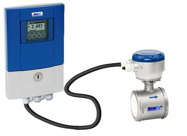 Electromagnetic Wafer Flowmeters with S300 display for corrosive chemicals/acids & slurries (sizes: 2.