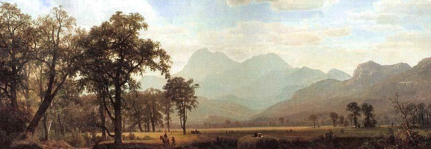 Atmospheric Color Bierstadt The Haying Atmospheric perspective,