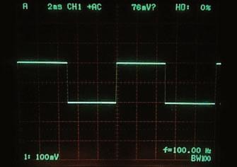 (Oscilloscope bandwidth 1 MHz) 2.