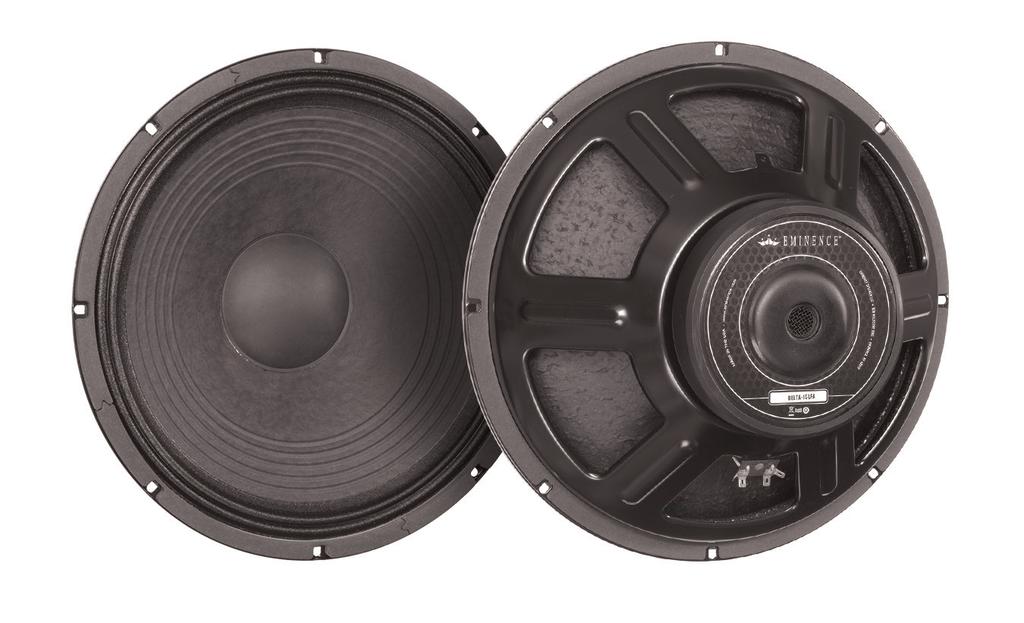 American Standard series DELTA-15LF-4 Low frequency woofer for pro audio as a midbass or floor monitor in a sealed enclosure. Also suitable as a woofer in vented, bass guitar or PA enclosures.