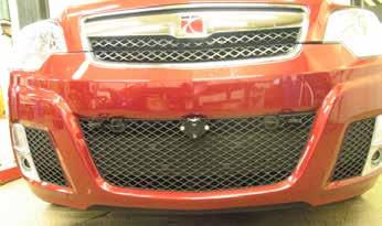 31. REDLINE MODEL Hold fascia as close to it s original position as possible, trim grille opening as needed.