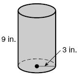inches deep by 16 inches high. 16. A cylindrical soup can has a base radius of 2 inches and a height of 6 inches.