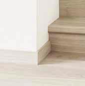 If you don't need the cable conduits, you can just glue the skirting One4All glue. QSLPSKR(-) Largo parquet skirting board was purposedeveloped to fit the longer and wider Largo planks.