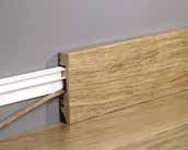 Click the skirting board on track and you can easily reach the cables at all times. TRACK QSTRACKPV240 Install the above skirting boards without a hitch using this made-tomeasure track.