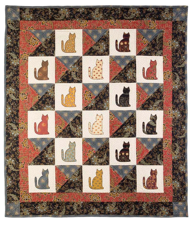GO! Qube 12" Laura s Kitty Quilt Finished Size: 40" x 46" Fabrics are Little House on the Prairie Mansfield & Prairie Icons and provided by Andover Fabrics A charm pack of the Mansfield Collection,